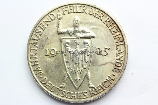 3 REICHSMARK WEIMAR 1925 -D- 1000 LAT NADRENII N.2