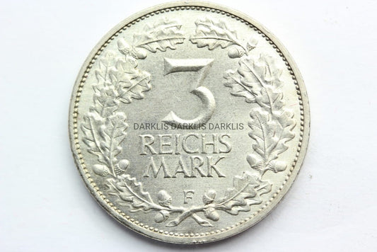3 REICHSMARK WEIMAR 1925 F 1000 LAT NADRENII ST.1