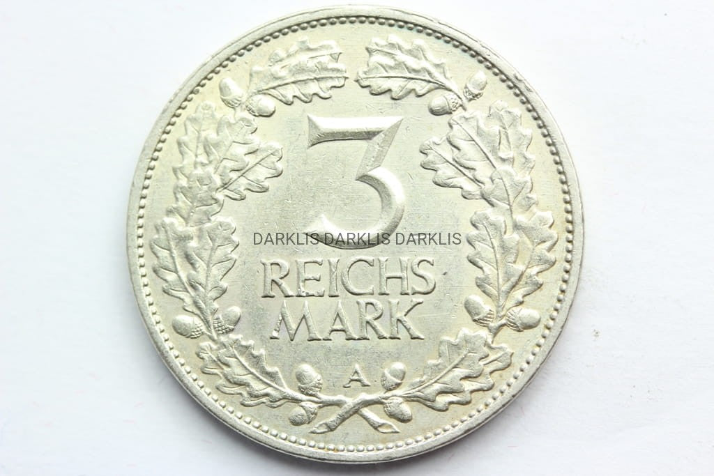 3 REICHSMARK WEIMAR 1925 -A- 1000 LAT NADRENII 4