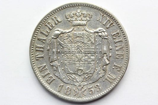 TALAR BRUNSZWIK NIEMCY 1853 BARDZO RZADKA STAN !!