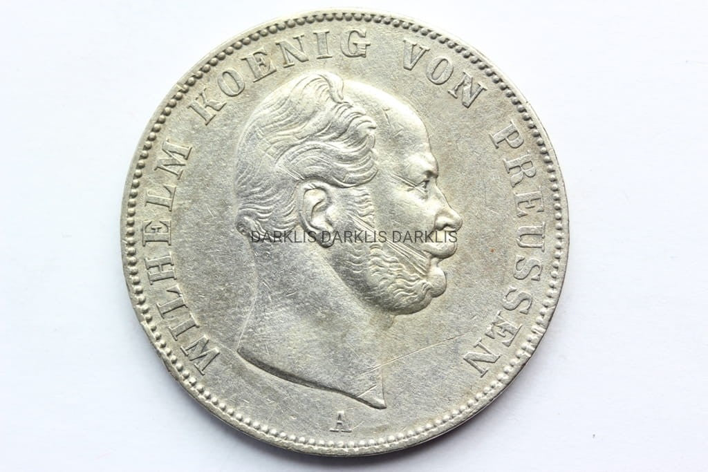 TALAR NIEMCY PRUSY 1863 WILHELM SUPER STAN RZADKA