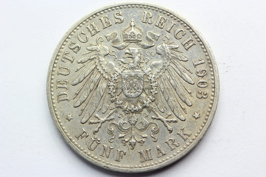 5 MAREK KAISERREICH WIRTEMBERGIA 1903 WILHELM STAN