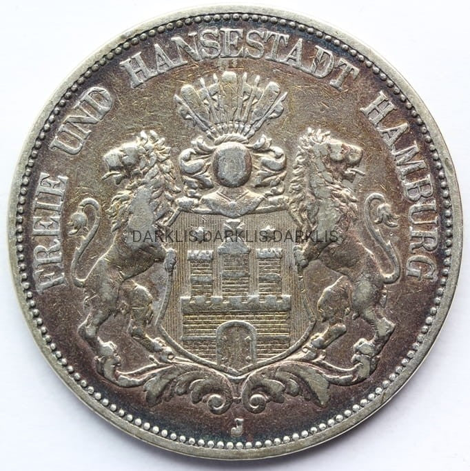 5 MAREK KAISERREICH HAMBURG 1876 RZADSZA Nr.2
