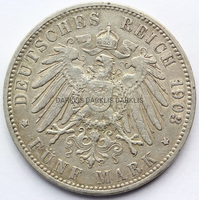 5 MAREK KAISERREICH HAMBURG 1903 RZADSZA Nr.1
