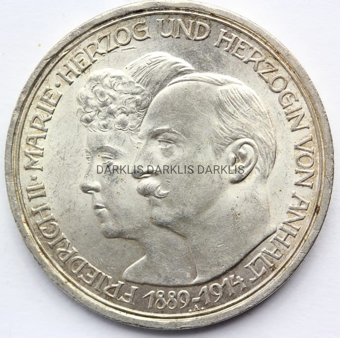 3 MARKI KAISERREICH ANHALT 1914 FRYDERYK i MARIA Nr.1