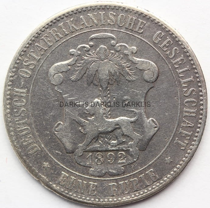 RUPIA NIEMICY KOLONIE AFRYKA WSCHODNIA 1892 RZADKA