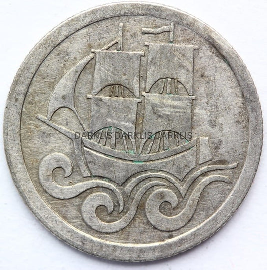 1/2 GULDENA WOLNE MIASTO GDAŃSK 1923 KOGA ORYG Nr 1