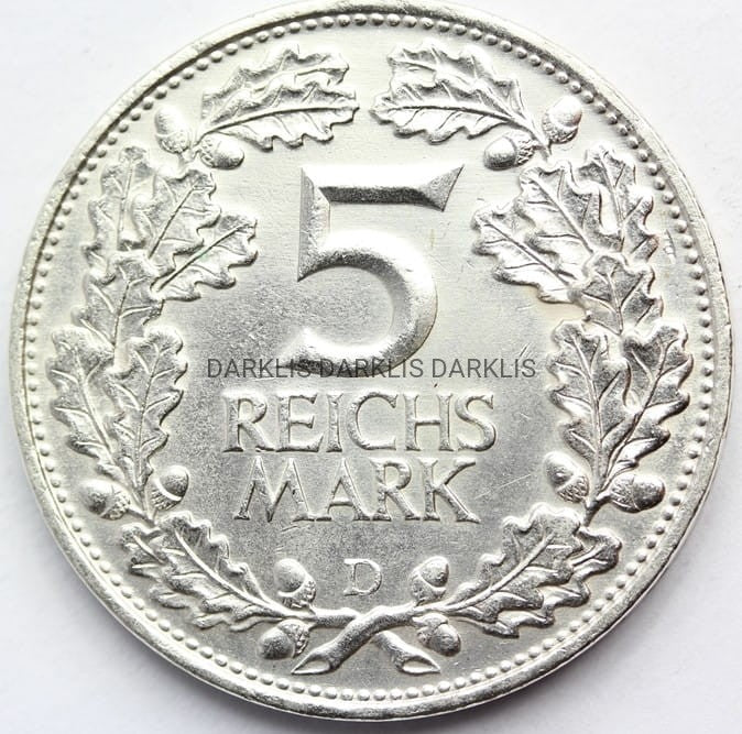 5 MAREK WEIMAR NIEMCY 1925 D - 100 LAT NADRENII