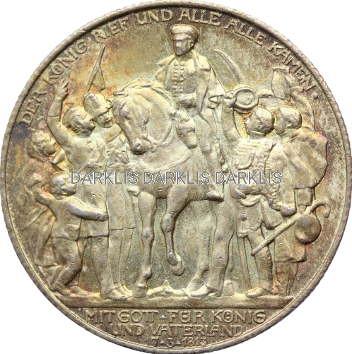 2 MARKI KAISERREICH PRUSY 1913 BITWA NARODÓW Nr 1