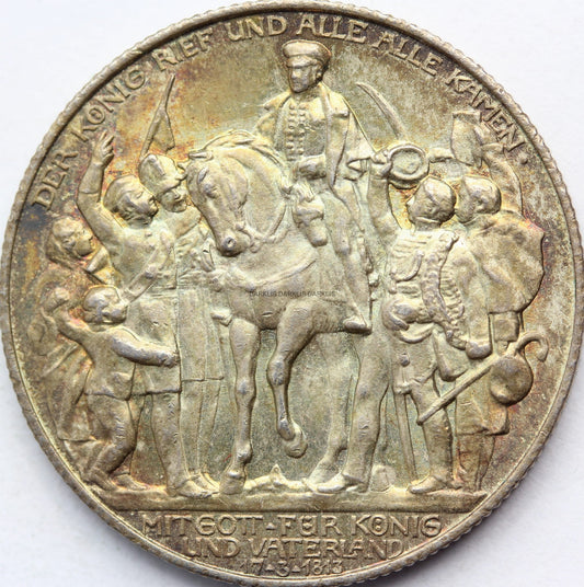 2 MARKI KAISERREICH PRUSY 1913 BITWA NARODÓW Nr 1