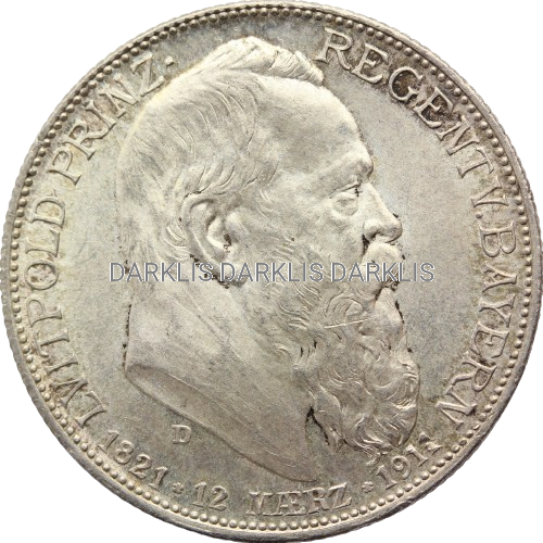 2 MARKI BAWARIA 1911 LUITPOLD 90 URODZINY Nr 7