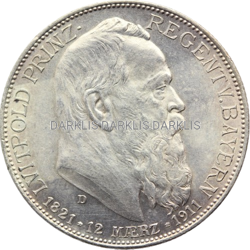 2 MARKI BAWARIA 1911 LUITPOLD 90 URODZINY ST 2+ NR 4