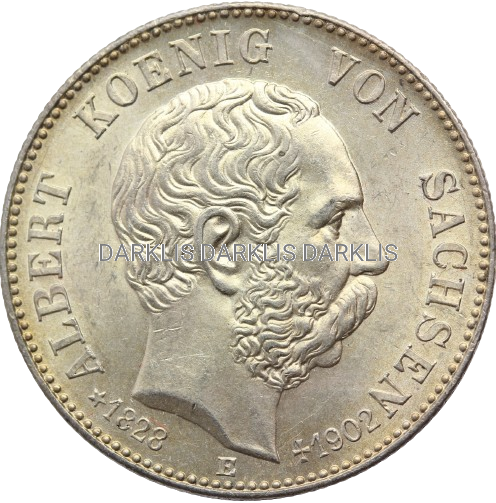 2 MARKI KAISERREICH SAKSONIA 1902 ALBERT DATA Nr 7