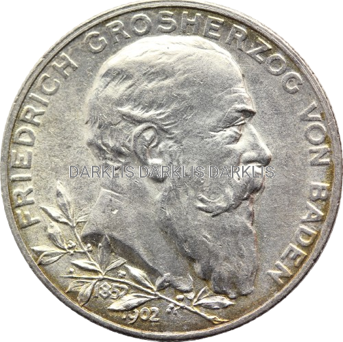 2 MARKI KAISERREICH BADENIA 1902 FRYDERYK I Nr 3