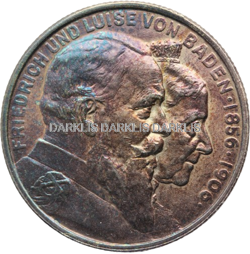 2 MARKI BADENIA 1906 ZŁOTE GODY FRYDERYK I i LUIZA Nr.01