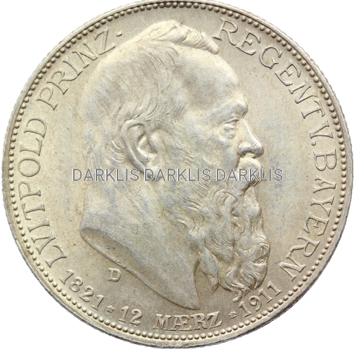 2 MARKI BAWARIA 1911 LUITPOLD 90 URODZINY Nr 3