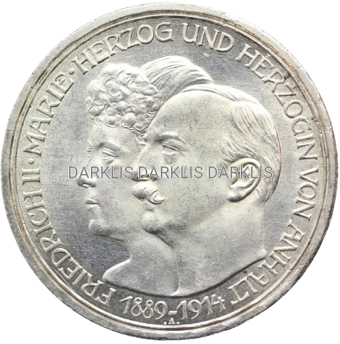 3 MARKI KAISERREICH ANHALT 1914 FRYDERYK i MARIA Nr.2