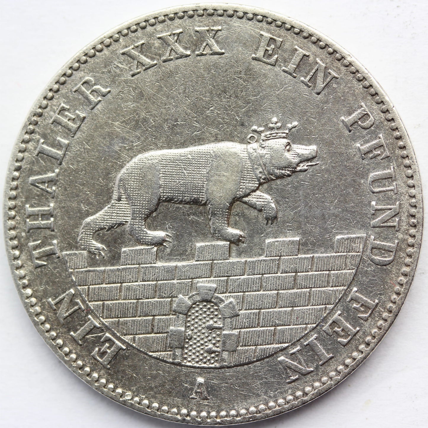 TALAR GÓRNICZY ANHALT BERNBURG 1861 RZADKA