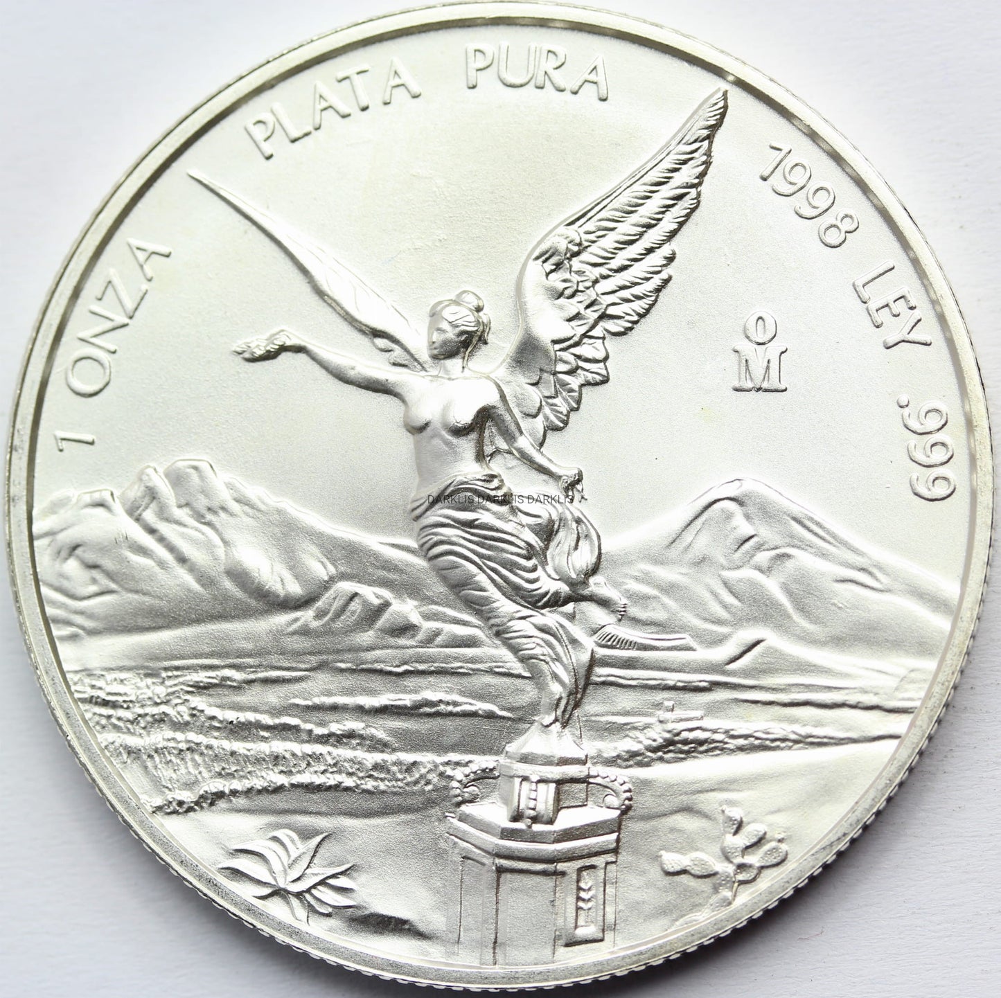 ONZA PLATA PURA MEKSYK 1998 LIBERTAD BOGINI RZADKA