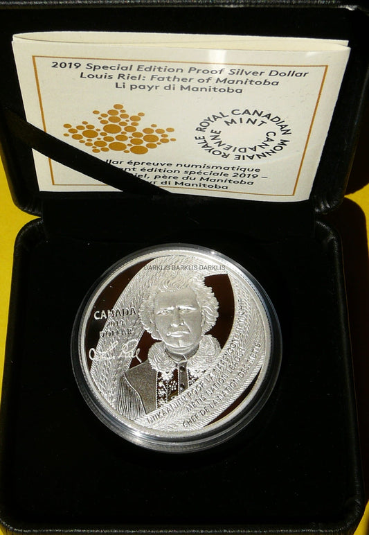 1$ KANADA 2019 LOUIS RIEL OJCIEC MANITOBY +CER