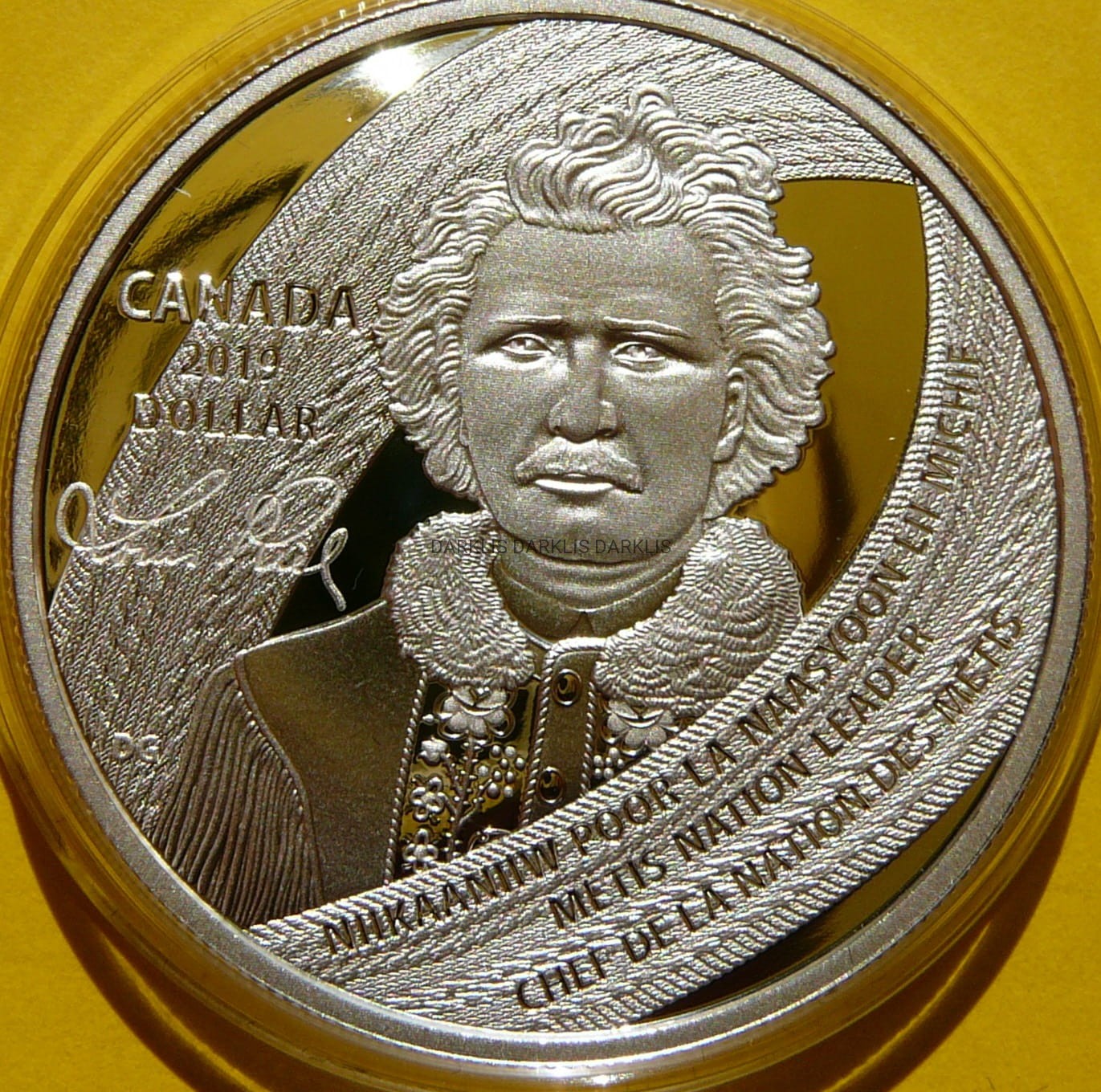 1$ KANADA 2019 LOUIS RIEL OJCIEC MANITOBY +CER