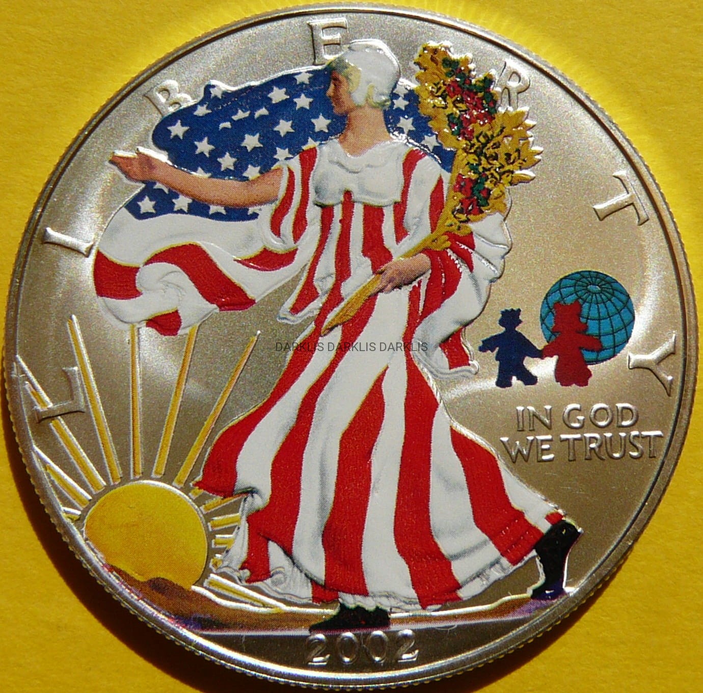 1$ USA 2002 BOGINI LIBERTY ŚWIATOWY DZIEŃ MŁODZIEŻY