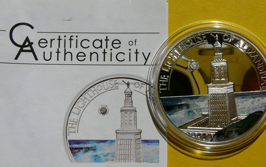 5$ PALAU 2013 LATARNIA FAROS ALEKSANDRIA 7 CUDÓW ŚWIATA