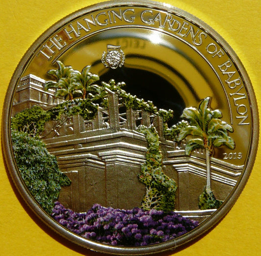 5$ PALAU 2013 WISZĄCE OGRODY BABILONU 7 CUDÓW ŚWIATA