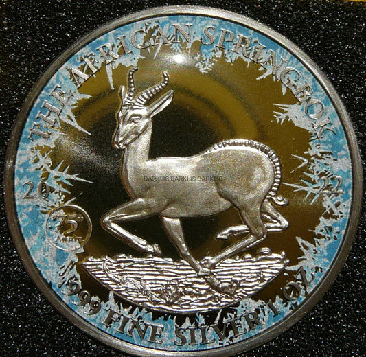 2 x 1000 FR GABON 2022 SPRINGBOK FIRE FROZEN RZADKA