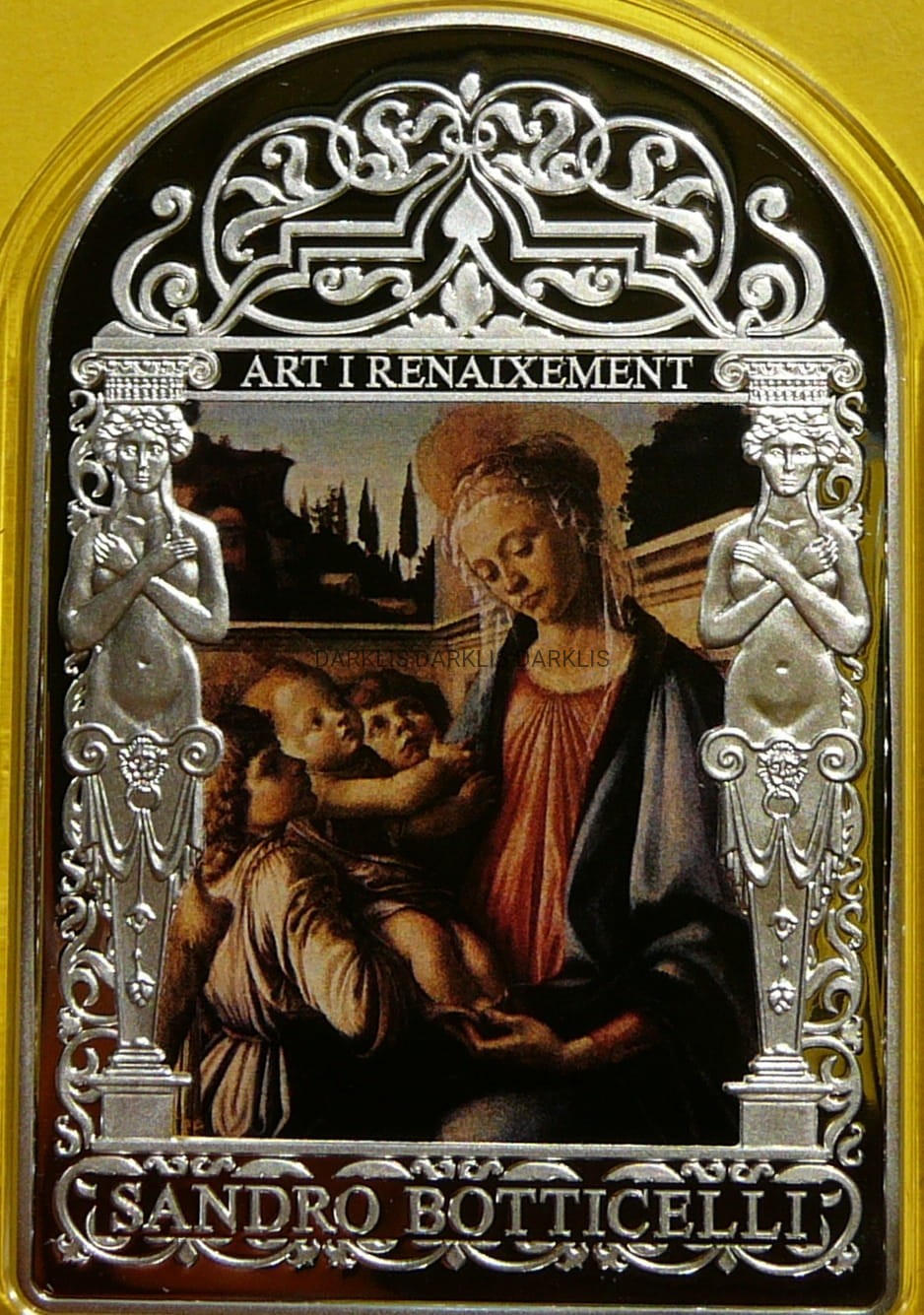 15 DINAR ANDORA 2012 MADONNA Z DZIECKIEM i DWA ANIOŁY