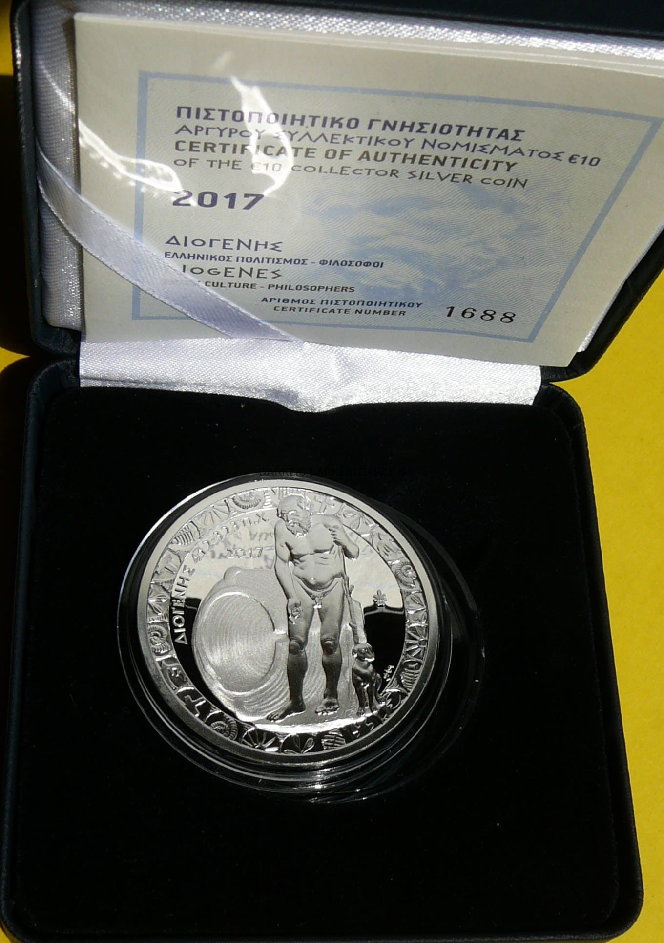 10 EURO GRECJA 2017 DIOGENES Z SYNOPY KULTURA RZADKA