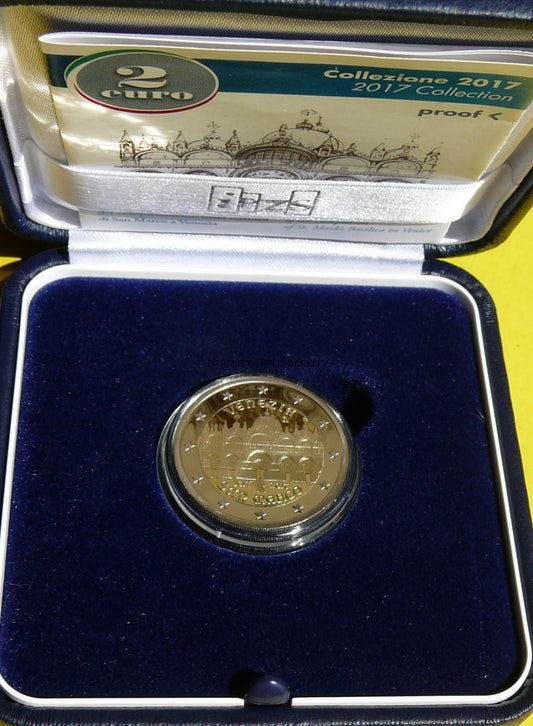 2 EURO WŁOCHY 2017 WENECJA BAZYLIKA ŚW MARKA PROOF