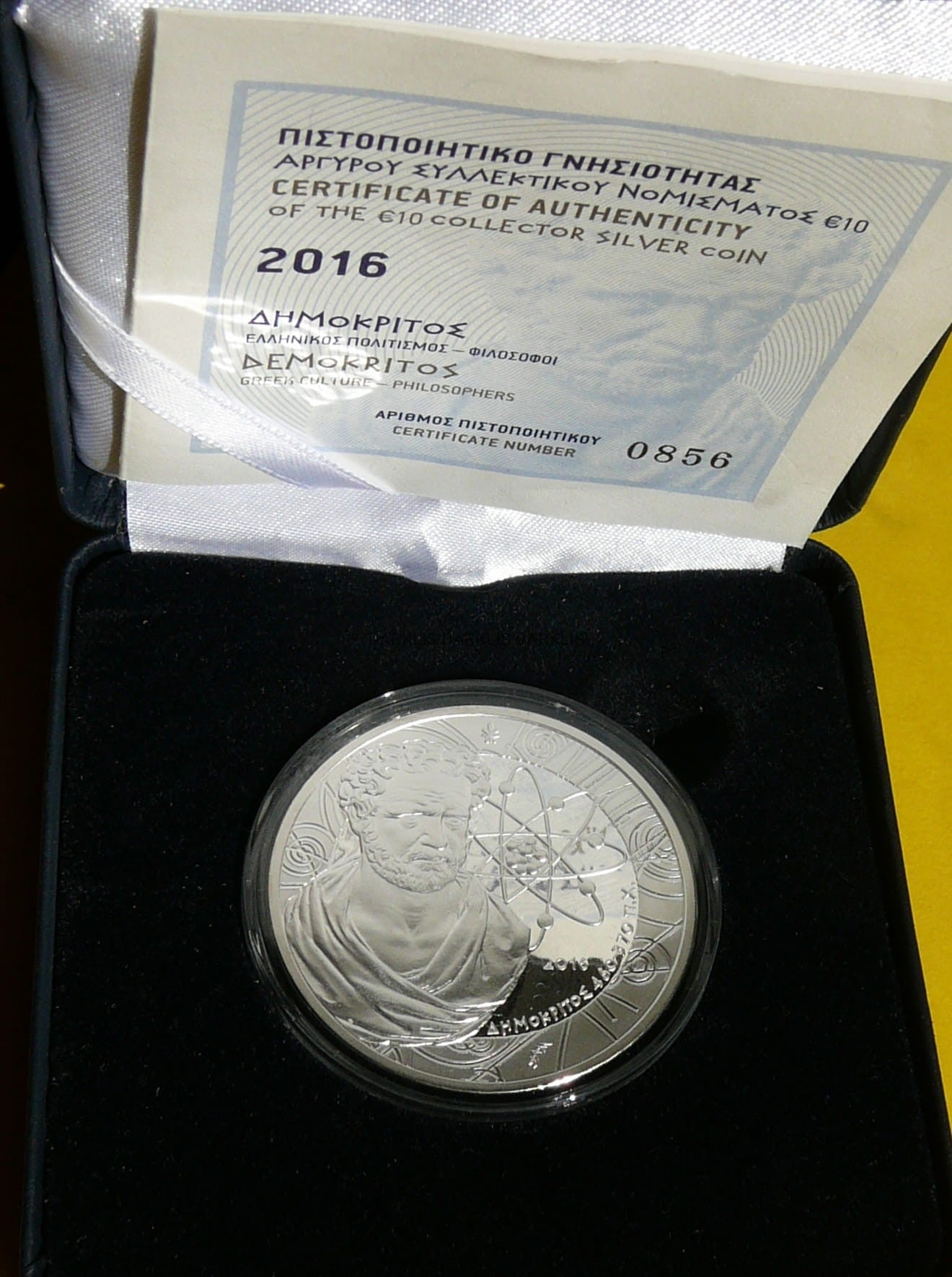 10 EURO GRECJA 2016 DEMOKRYT KULTURA GRECKA RZADKA
