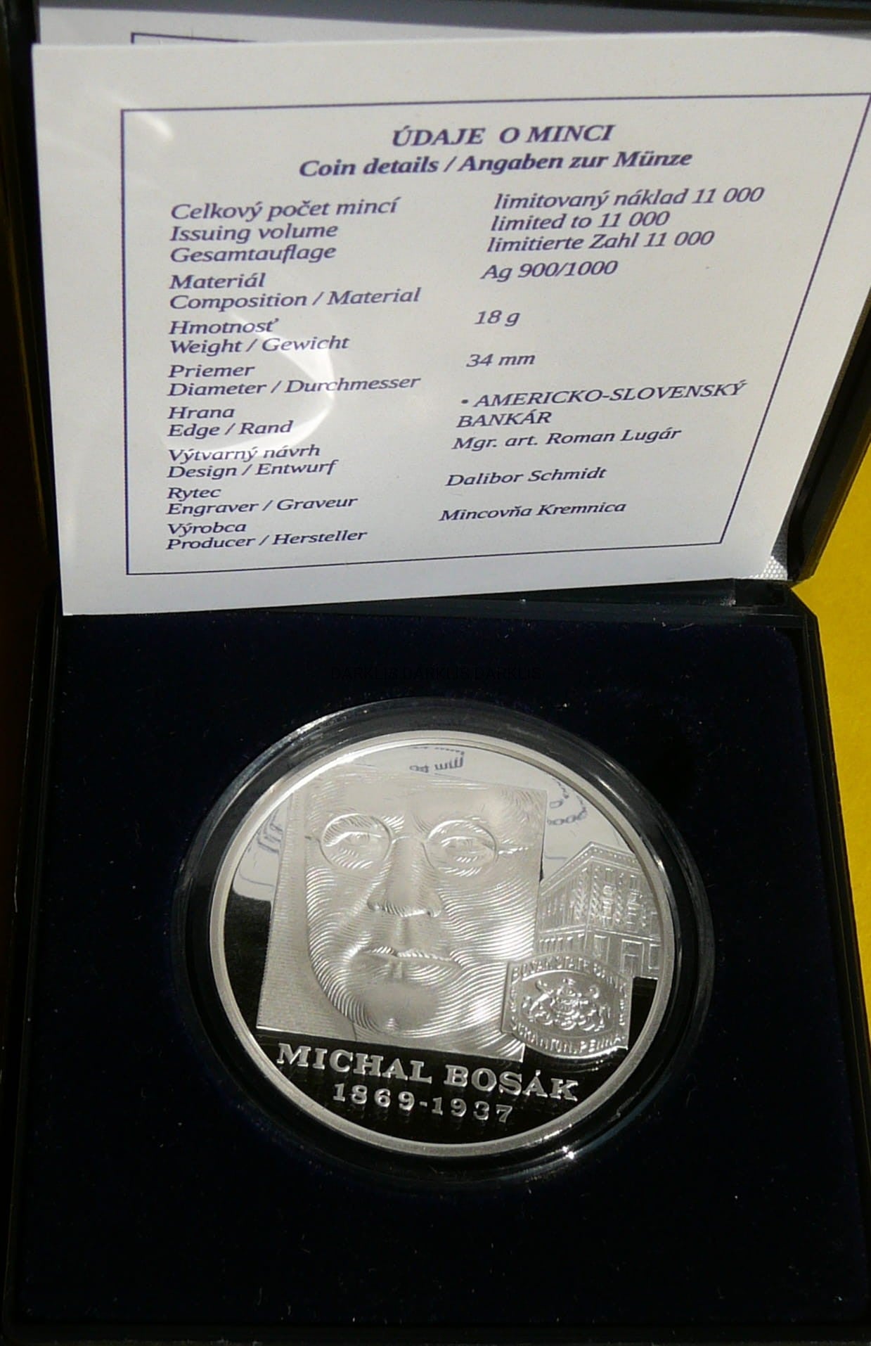10 EURO SŁOWACJA 2019 BANKIER MICHAL BOSAK PROOF
