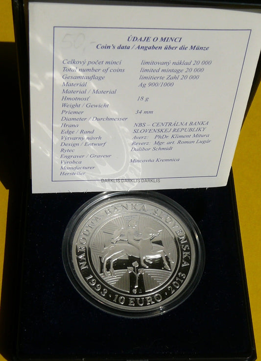 10 EURO SŁOWACJA 2013 NARODOWY BANK SŁOWACJI PROOF