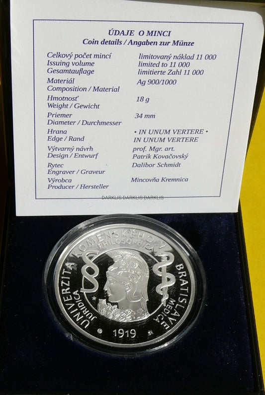 10 EURO SŁOWACJA 2019 UNIWERSYTET W BRATYSŁAWIE PROOF