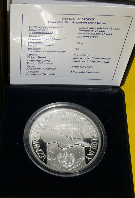 10 EURO SŁOWACJA 2018 POWSTANIE CZECHOSŁOWACJI PROOF