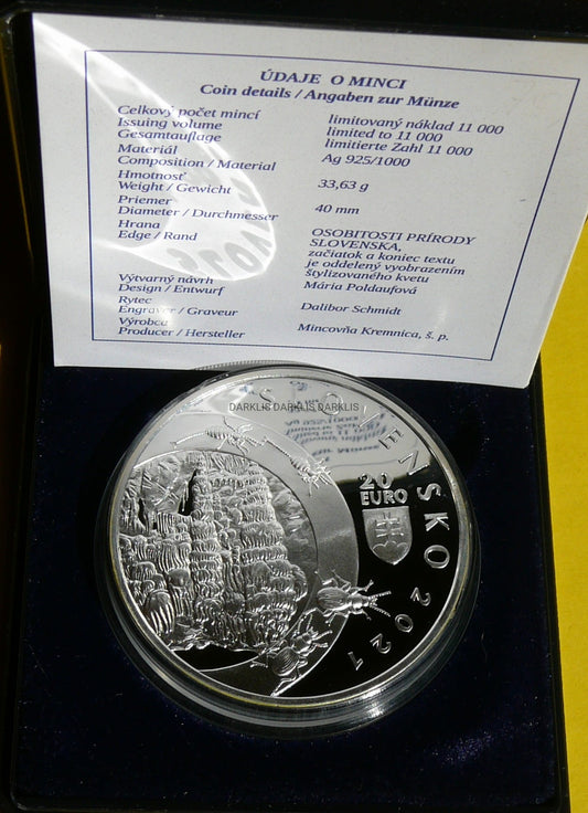 20 EURO SŁOWACJA 2021 DEMIANOWSKA JASKINIA PROOF