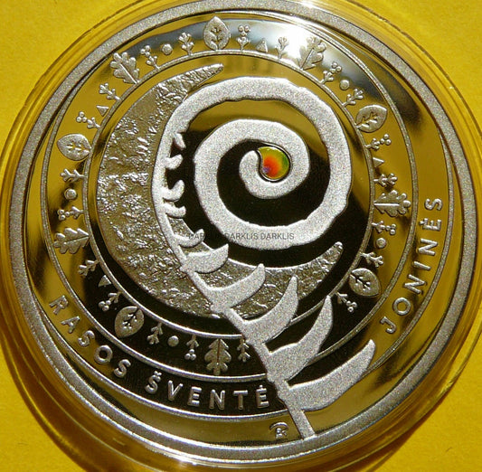 5 EURO LITWA 2018 NOC ŚWIĘTOJAŃSKA LITEWSKIE TRADYCJE