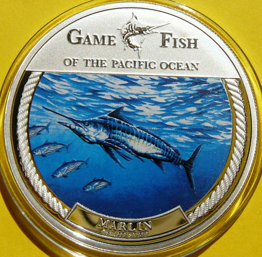 FIJI 2$ 2009 MARLIN RYBY ŁOWNE OCEANU PACYFICZNEGO KOLOR