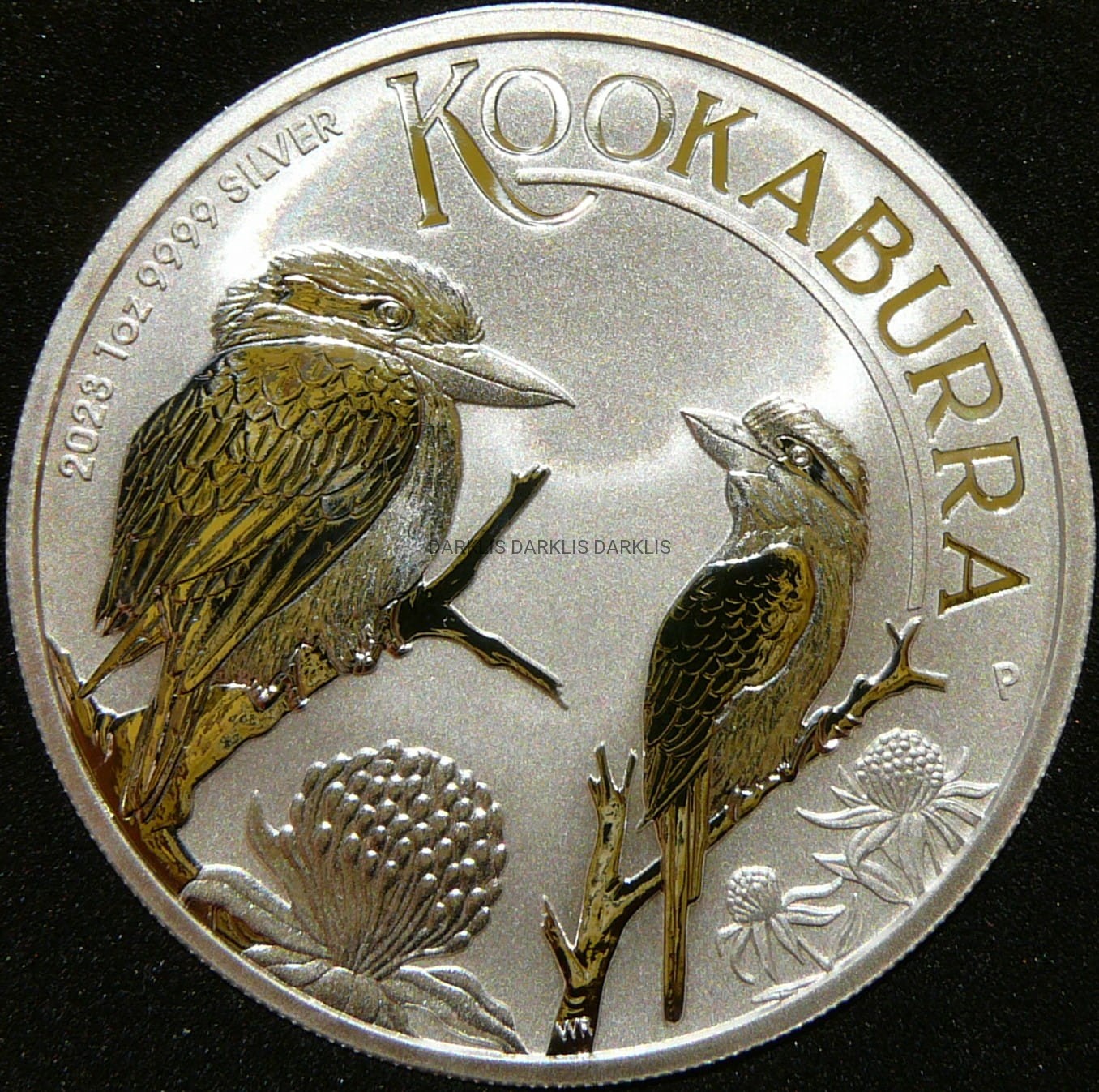 1$ AUSTRALIA 2023 KOOKABURRA  PTAK ZIMORODEK Ag Oz