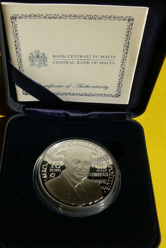 10 EURO MALTA 2014 KOMPOZYTOR CHARLES CAMILERI RZADKA