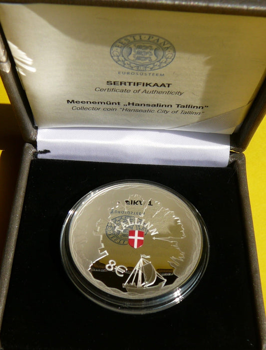 8 EURO ESTONIA 2017 TALLINN MIASTA HANZEATYCKIE RZADKA