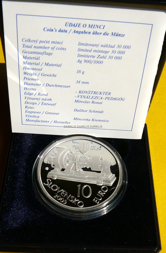 10 EURO SŁOWACJA 2009 AUREL STODOLA ROCZNICA URODZIN