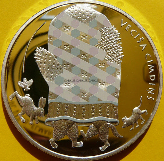 5 EURO ŁOTWA 2017 RĘKAWICA DZIADKA BAŚNIE KOLOR RZADKA