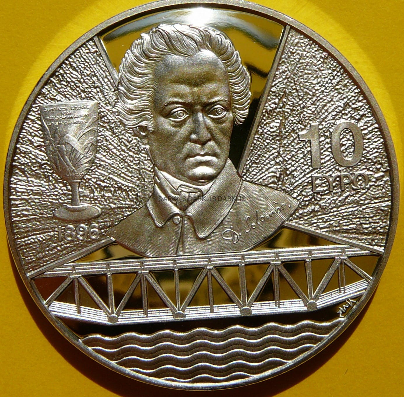 10 EURO GRECJA 2017 WIEK ŻELAZA i SZKŁA DIONISIOS SOLOMOS