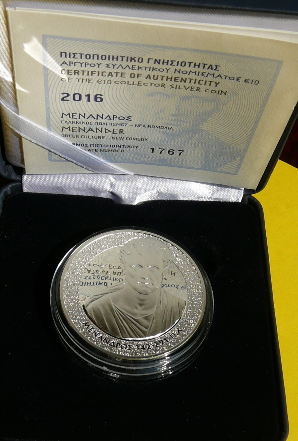10 EURO GRECJA 2016 MENANDER KULTURA GRECKA RZADKA