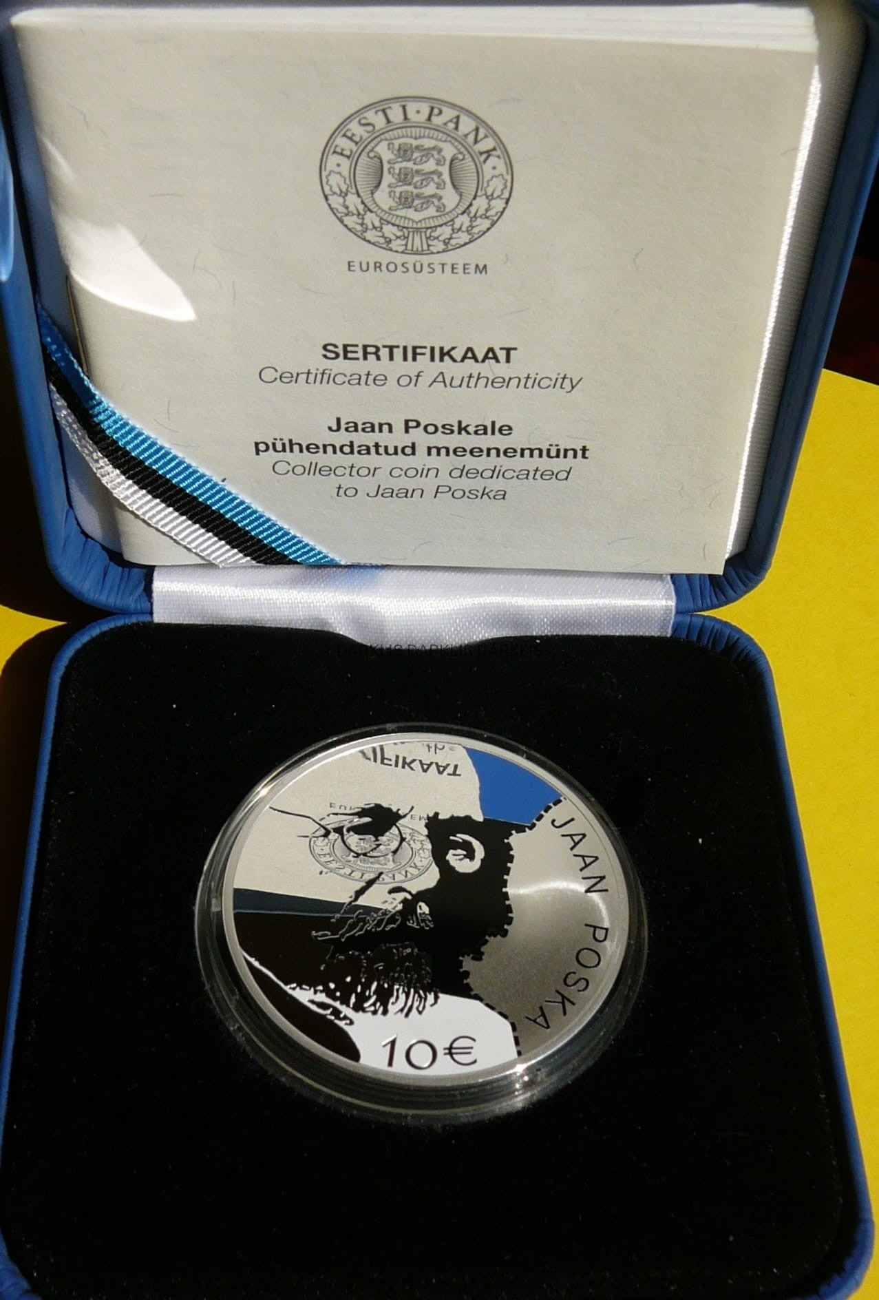 10 EURO ESTONIA 2016 ROCZNICA URODZIN JAAN POSKA KOLOR