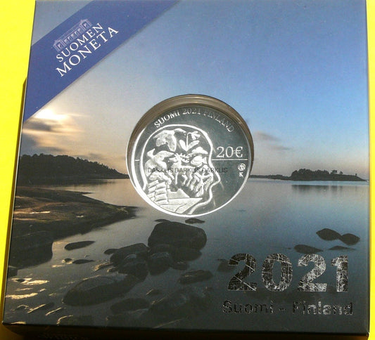 20 EURO FINLANDIA 2021 SAMORZĄD WYSP ALANDZKICH RZADKA