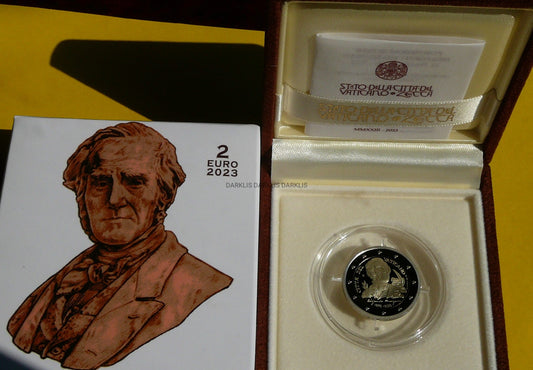 2 EURO WATYKAN 2023 ALESSANDRO MANZONI PROOF RZADKA